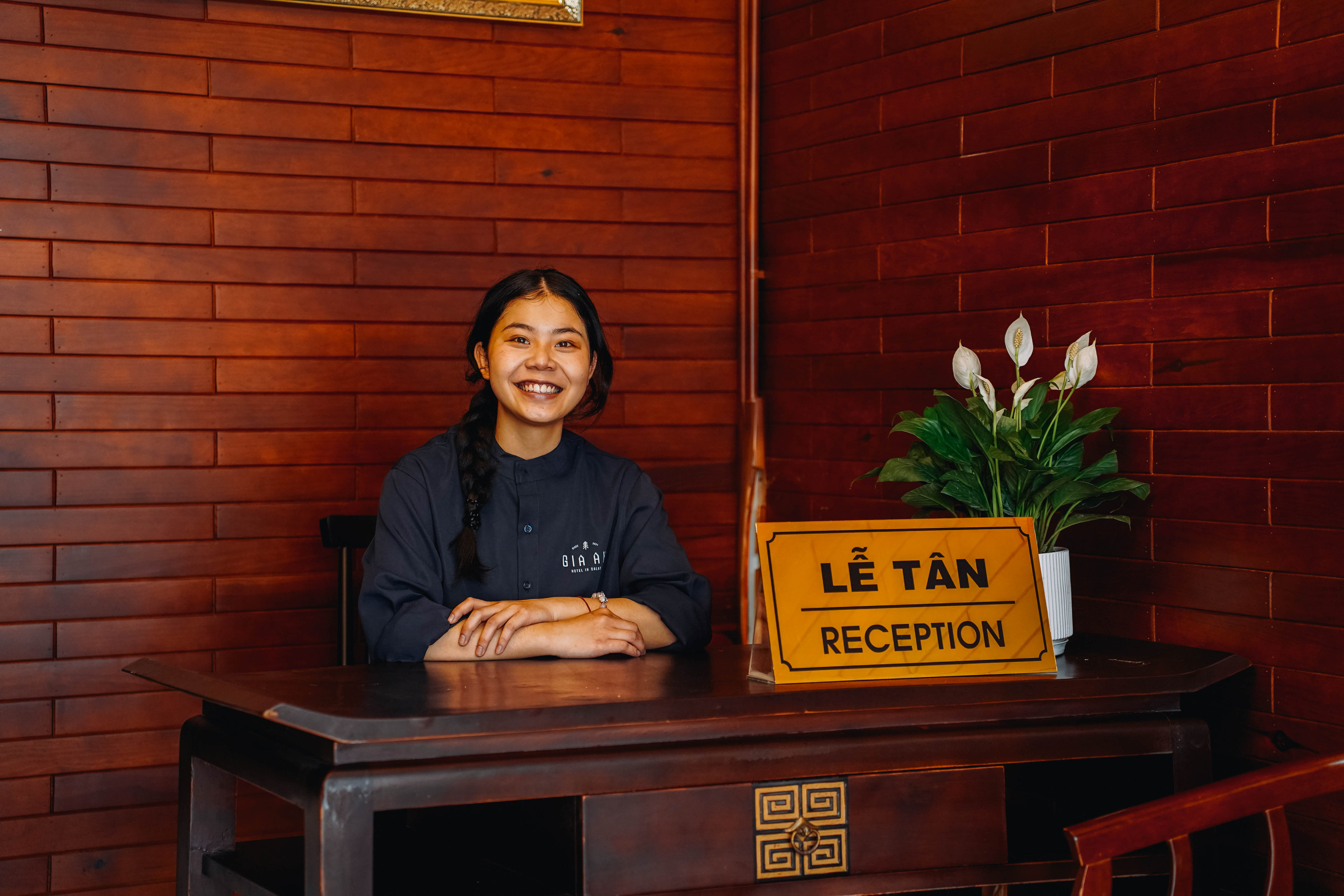 Quầy lễ tân GIA AN Hotel Dalat